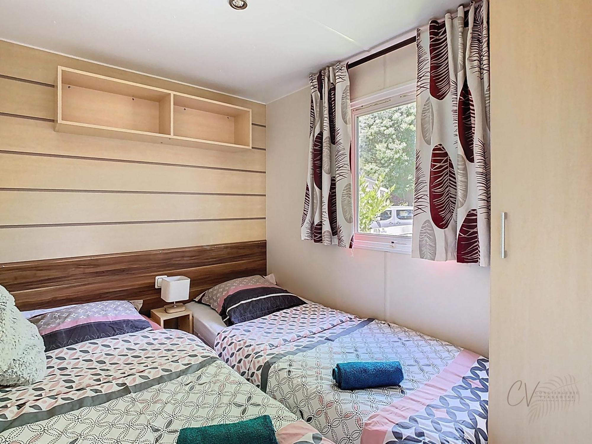Grand Mobil Home 3Chbr 2Sdb Camping La Carabasse Vias Luaran gambar